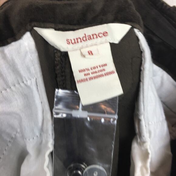 Sundance Brown Velvet Cropped Pants NWOT 8 - Picture 8 of 8